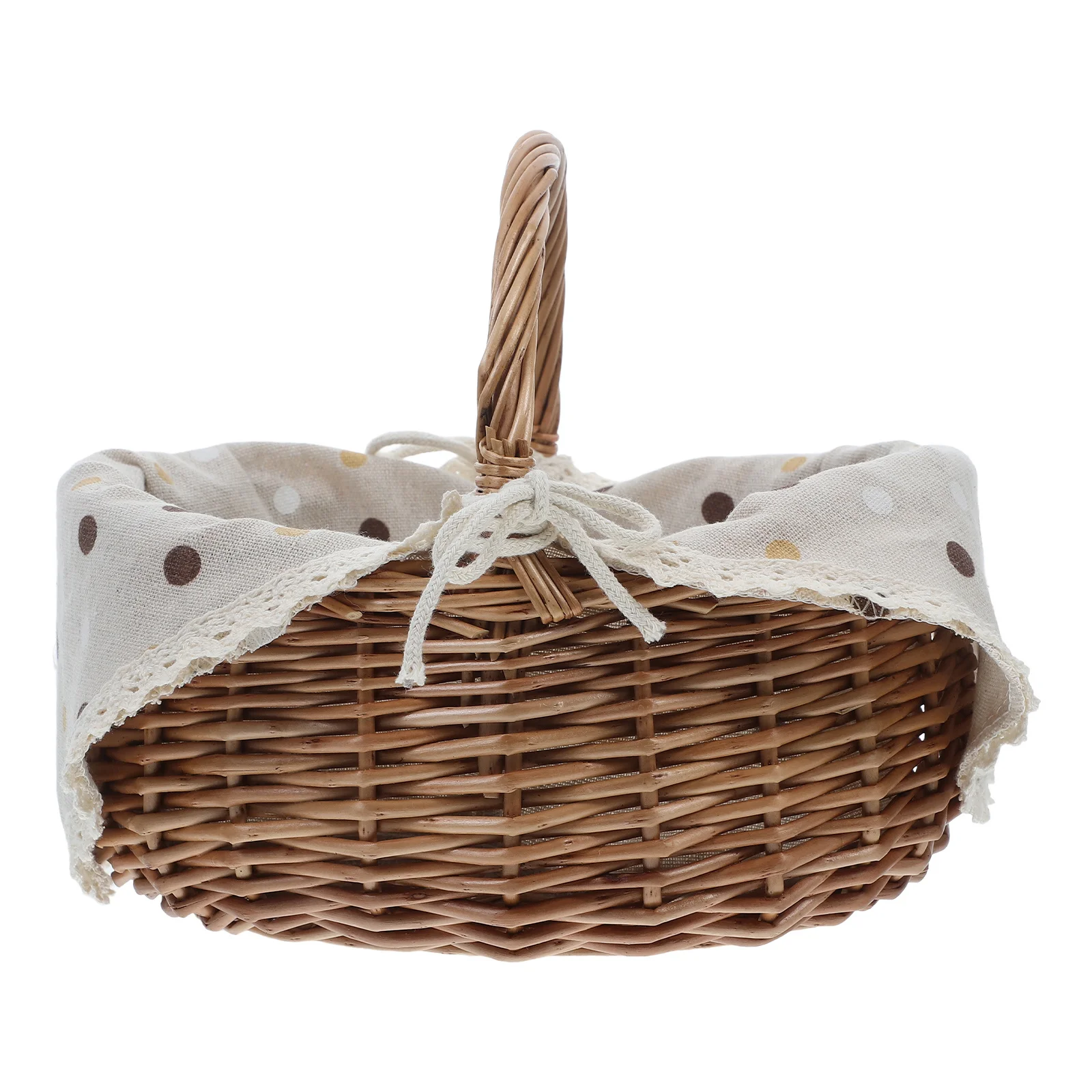 

Stylish Plastic Picnic Basket with Comfortable Handle Multi Use for Picnic Garden Harvest Storage Organizing Home Decor Needs