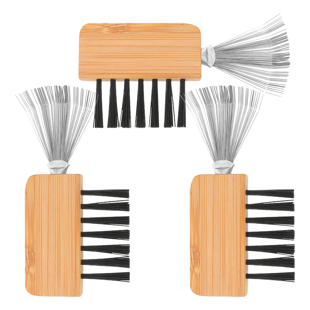 

3Pcs Cleaning Comb Tool for Kenzan Floral Arrangement Metal Rake Hair Removal Brush Cleaner Portable Maintenance Grooming Tool