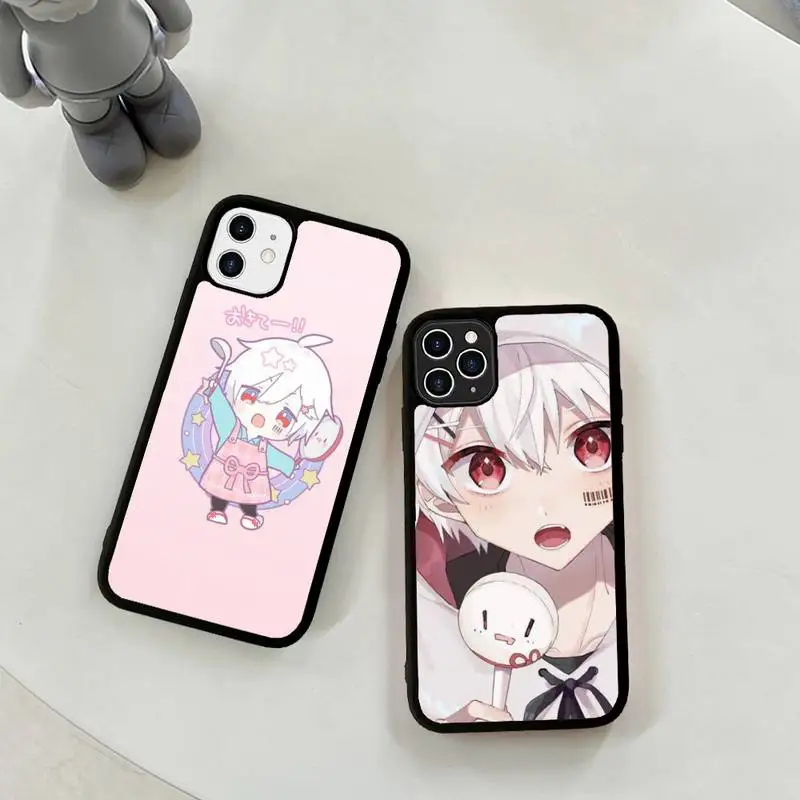 Anime mafumafu Phone Case Silicone PC+TPU Case for iPhone 11 12 13 Pro Max 8 7 6 Plus X SE XR Hard Fundas