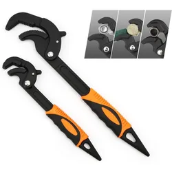 12-35 / 25-65mm Universal Pipe Wrench Multi Tool High-carbon steel Key Set Open Wrench Monkey Spanner Plumber Hand Tools