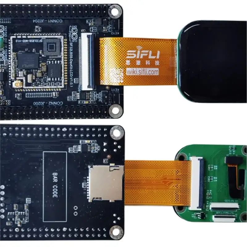 لوحة تطوير Sicris SF32LB58 - RGB MIPI HMI مع شاشة كبيرة وشاشة عالية الأداء وتحكم GPIO