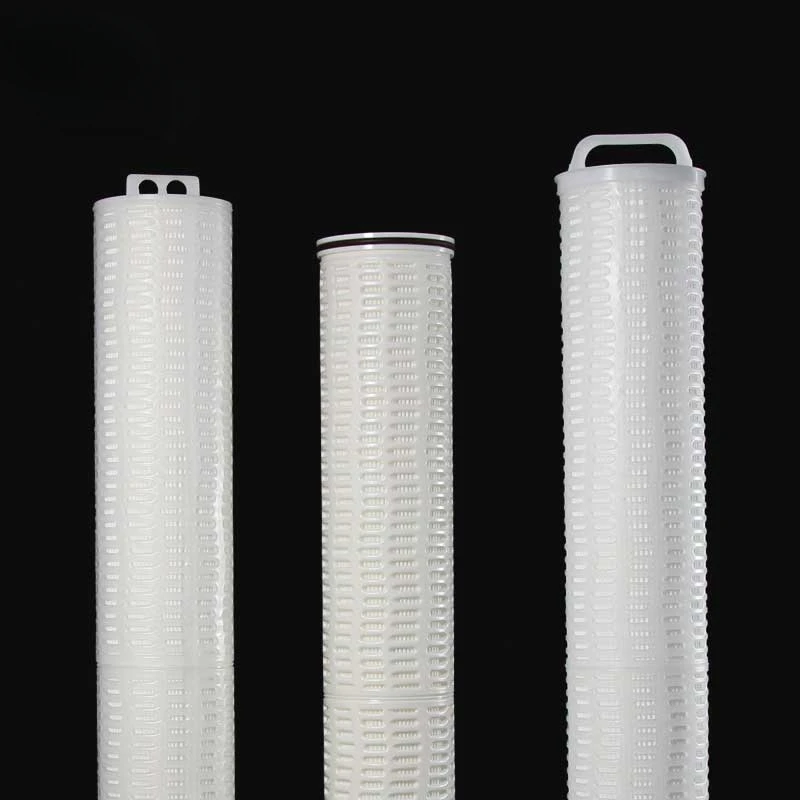 Series 40 Inch High Flow Pleated Filter Cartridge 10 Micron PBT Filter Element Cartridge for Industrial Filtration