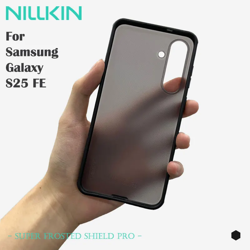 

For Samsung Galaxy S25 FE, NILLKIN Super Frosted Shield, Military-Grade Protection, Magnetic Charging, Anti-Yellowing Back Cover