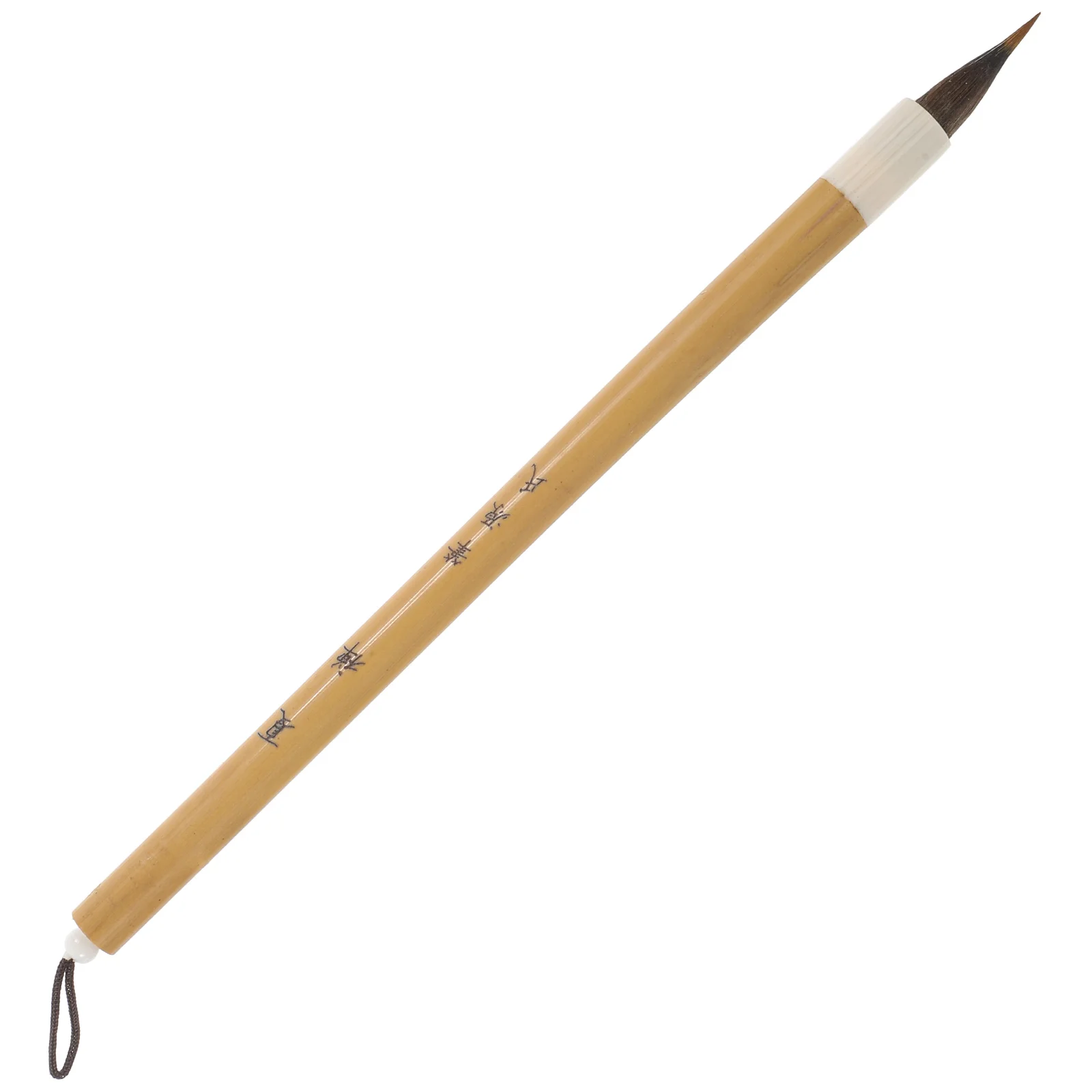 

Chicken Distance Pen Brush Short Tip Hair Bristles Bamboo Handle Calligraphy Script Watercolor Traditional Chinese