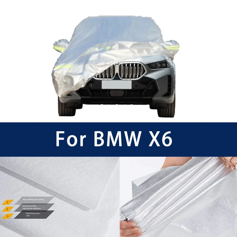 

Full car hood dust-proof outdoor indoor UV protection sun protection and scratch resistance For BMW X6 Car Umbrella