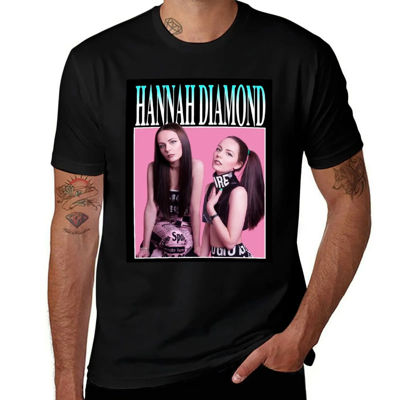 Hannah Diamond Classic Vintage Retro Style T-Shirt man t shirts graphic T-Shirt