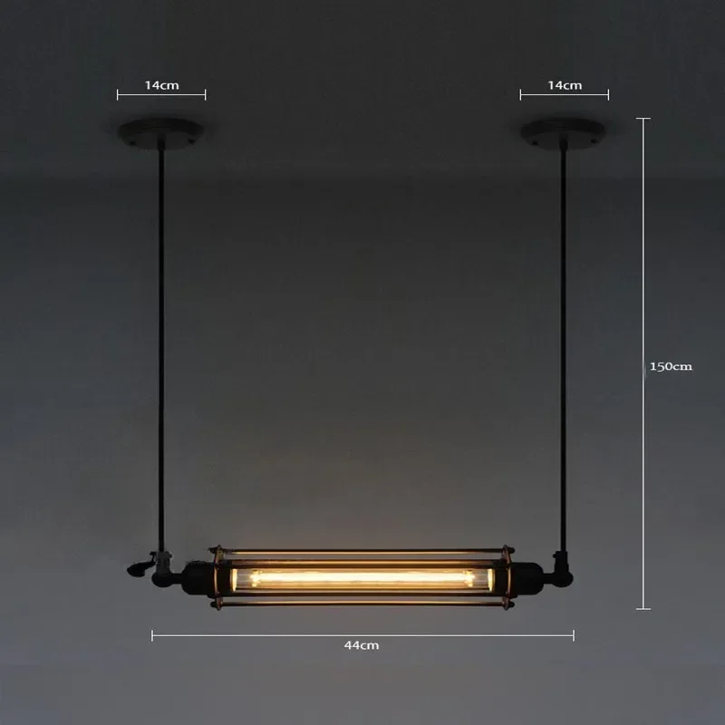 Lámpara LED Retro Vintage para Loft, iluminación industrial, lámpara colgante, lámpara vintage, accesorios de iluminación ajustables, bar y café
