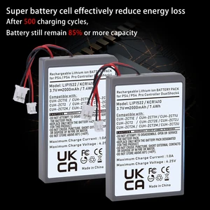 Bateria de bateria ps4 para sony ps4 ps4pro controlador playstation 4 v4 v1 v2 dualshock CUH-ZCT2 batterie manette ps4 acessórios 6 principais vendas bateria ps4 pro - №4