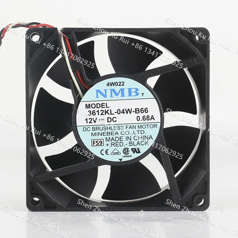 

3612KL-04W-B66 NMB 9032 12V 0.68A 9CM Temperature-controlled High air0flow Computer case fan Cooling fan
