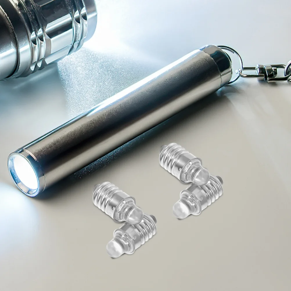 

4Pcs Mini Screw Base LED Bulb Soft Non Glaring Light for Wildlife Observation Flash Light Bulbs Replacement LED Bulb Mini