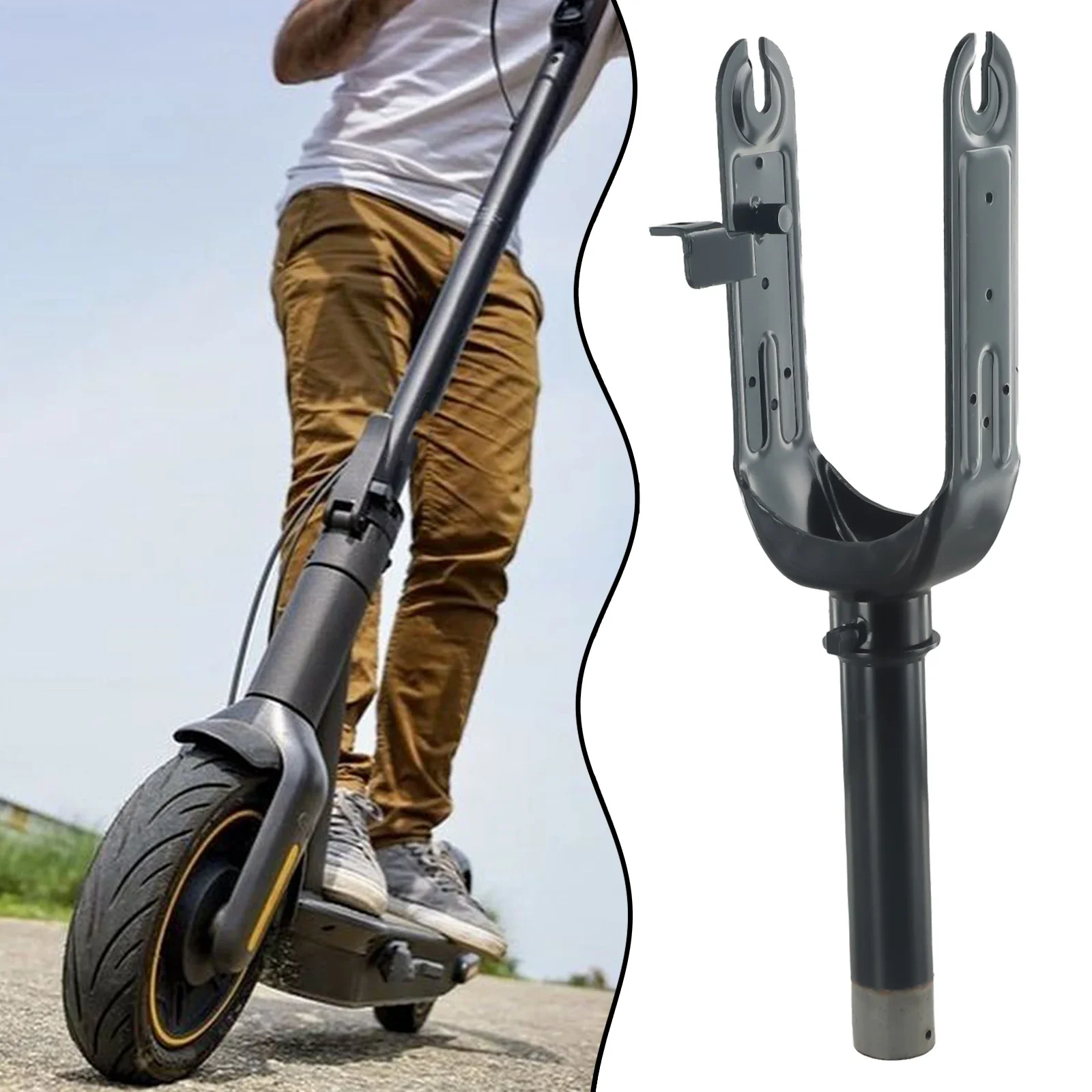 Wheel Bracket Front Fork Easy Install Electric Scooter For Ninebot MAX G30 Accessories Parts Anti-rust Replacement