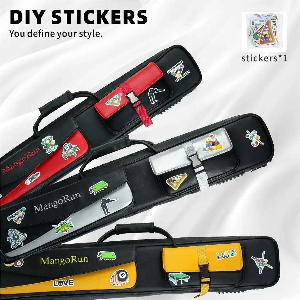 

MangoRun Billiard Cue Case 116cm 8 Hole 1/2 Billiards Cue Case Pool Cue Case 4Shafts 4Butts Billiard Cues Case