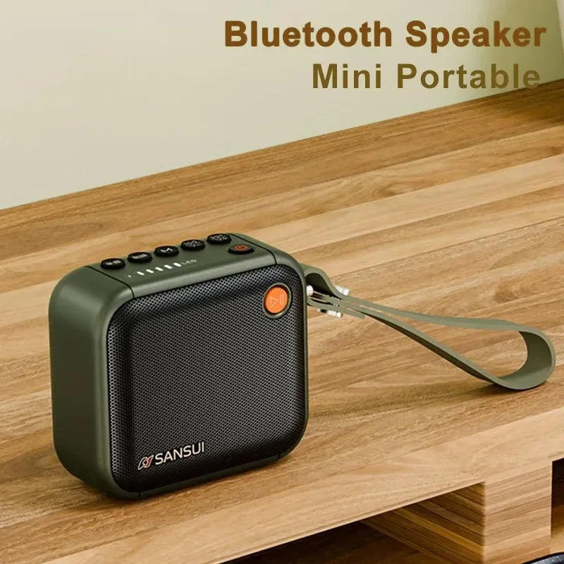 F39 Compact Radio Bluetooth Wireless Speaker Small Size Big Volume  HIFI Stereo Surround Bass TF Card USB BT Playback Outdoor