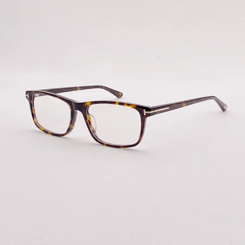 Retro square glasses frame T5584 business fashion acetate optical glasses frame can be equipped with prescription glasses.