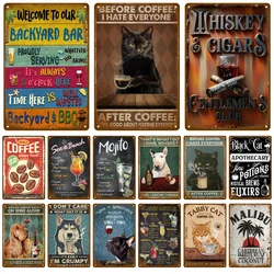 Vintage Tin Sign Home Decor Items Wall Decor Art Wall Mural Room Decoration Items Decor Men Retro Metal Sign Plate Bar Posters