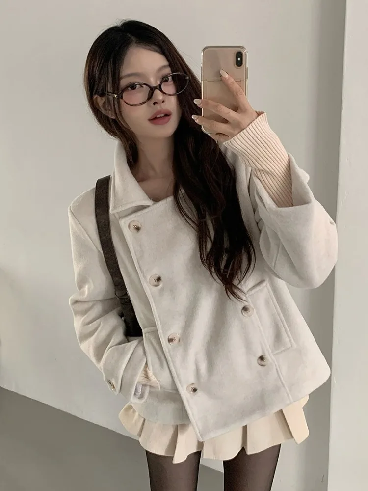 Ci Thiened Winter Wollmantel Damen ort Sle Warm Mantel Design Sensation Tweed Jaets Kleiner Damenmantel