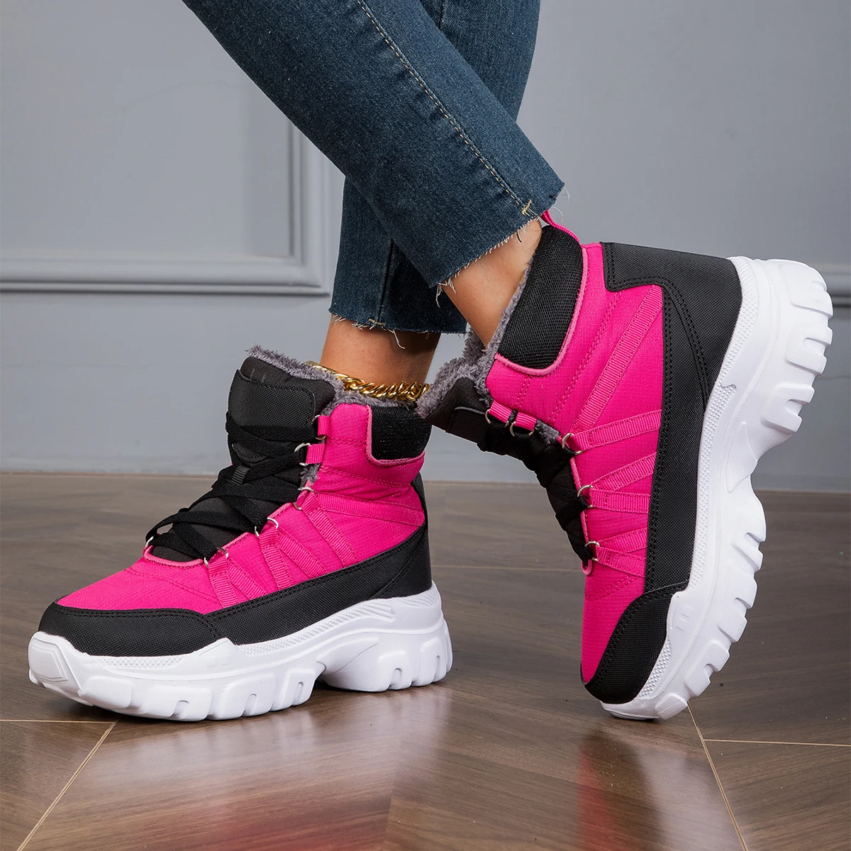 

women's heightening shoes Red sports fashion women's sports shoes - high-quality flat shoes for walking