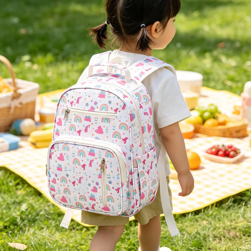 Kindergarten Backpack Girl Boy，Casual Children Backpack with chest strap Small School Backpack for 2-4 Years Old Boy, Travel Bag