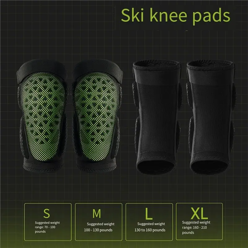 NALFI-Snowboard Ski Impact Shorts For Adults Men Women ESA Sponge Thicken Impact-Resistant Protective Gear Size M Knee
