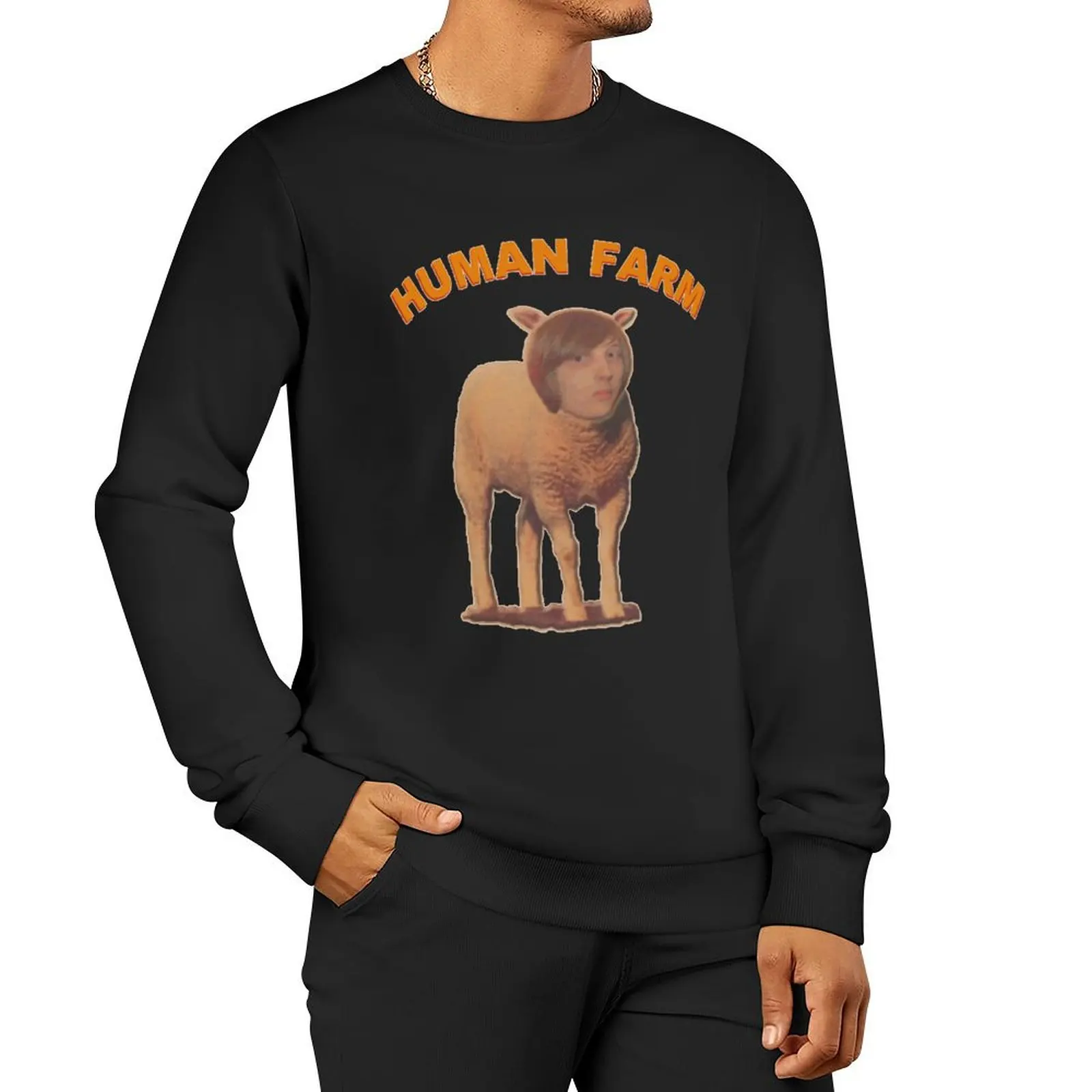 Human Farm Sweatshirt men clothes aesthetic sweatshirts