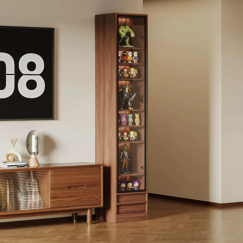

Figure cabinet living room home tide play transparent display cabinet glass door TV side cabinet toy model multi-layer display