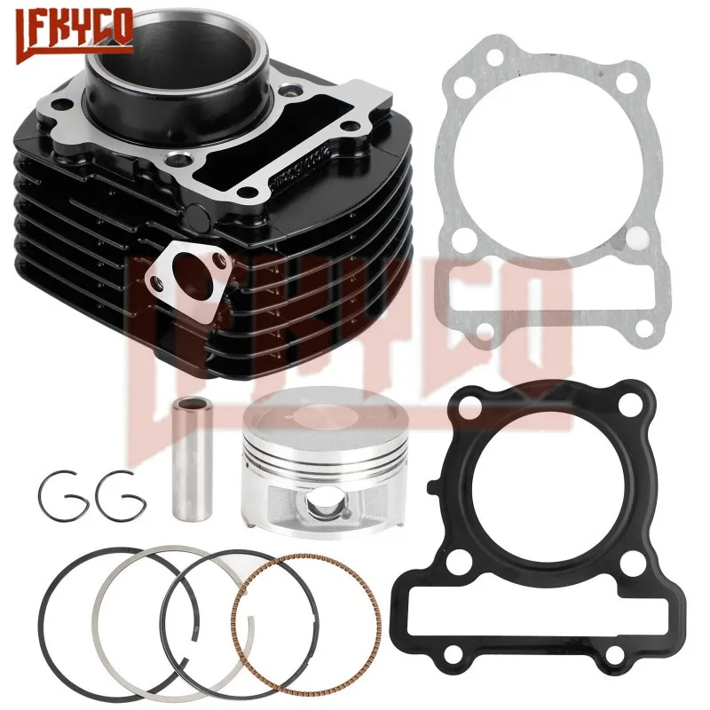 Motorcycle 58mm Engine Cylinder 153CC Piston Gasket Kit Motor for Yamaha FZ 16 FZ16 Fazer YS 150 YBR 125Z Motoblock Equip Parts