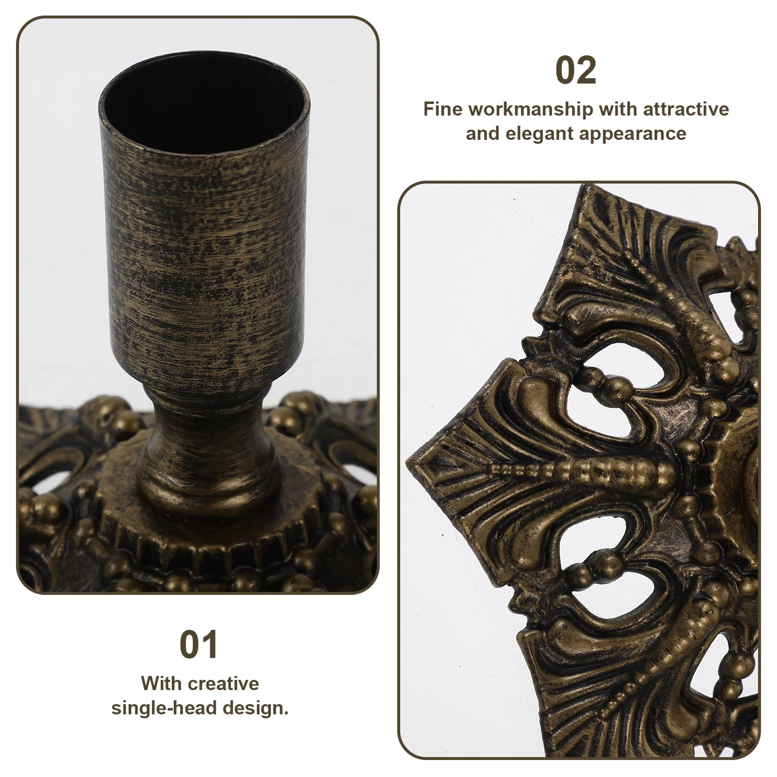 

Christmas Decorations Taper Holders Tabletop Candlestick Holderdecoration