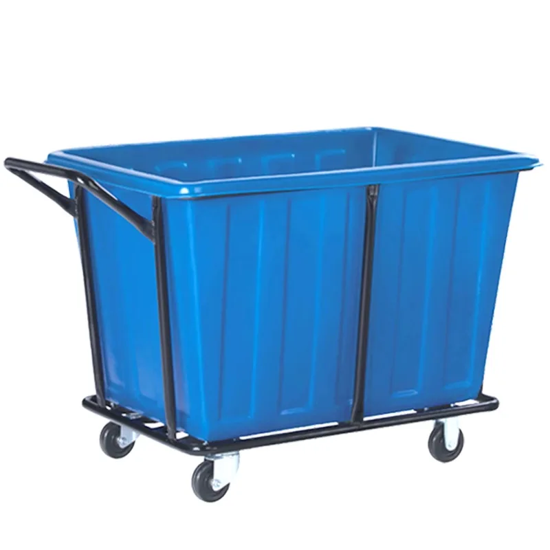 

Laundry, factory, large linen cart, hotel cleaning trolley