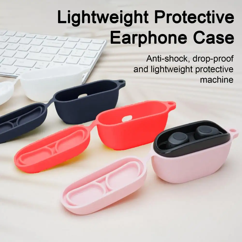 

Drop-proof Earphone Case Anti-shock Earphone Case Protective Silicone Cases for Jbl Wave 100 Wireless Earphones Shockproof