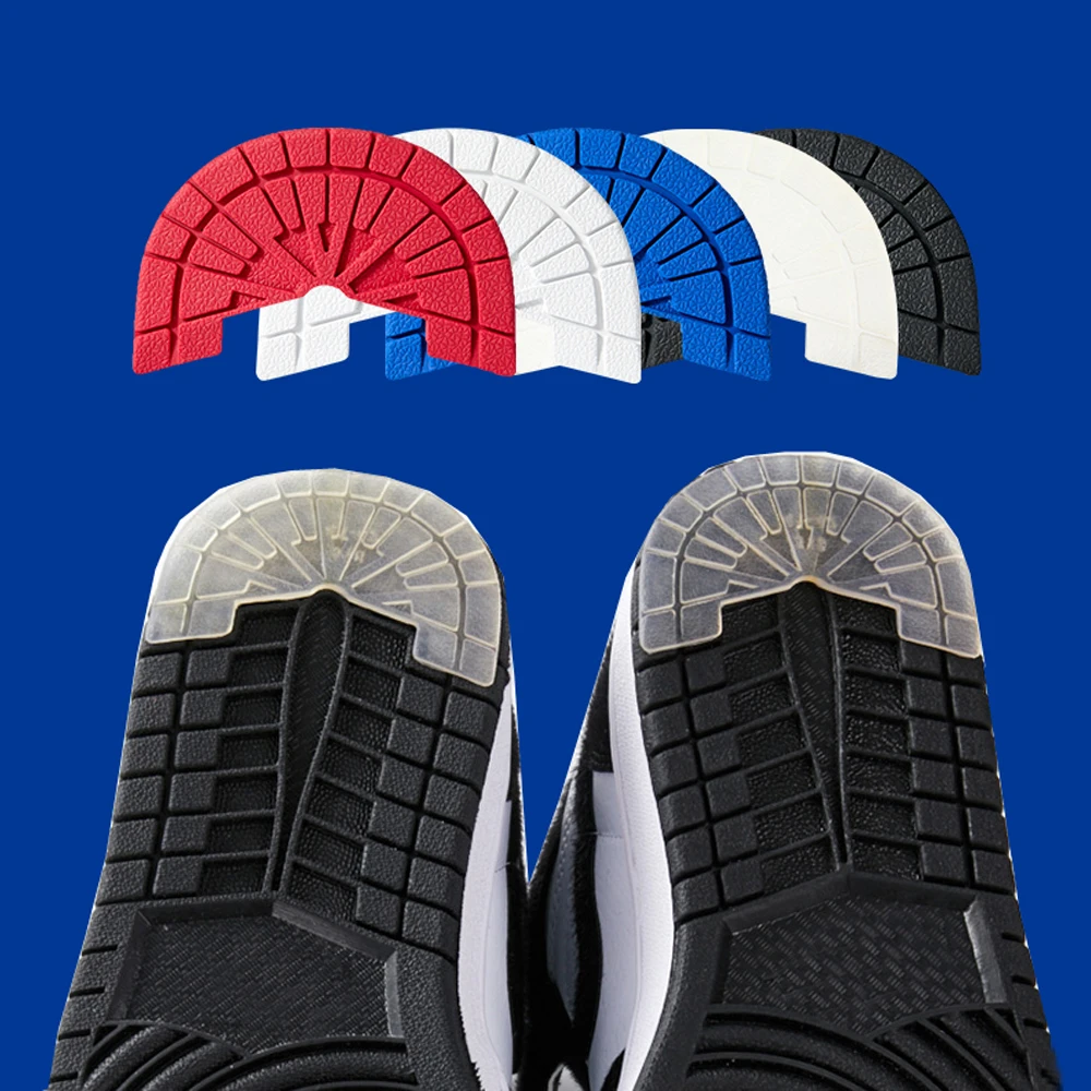 1Pair Wear-resistant Outsole Insoles Shoes Repair Anti-Slip Self-Adhesive Sole Protector Sticker Sneakers Heel Rubber Shoe Pads