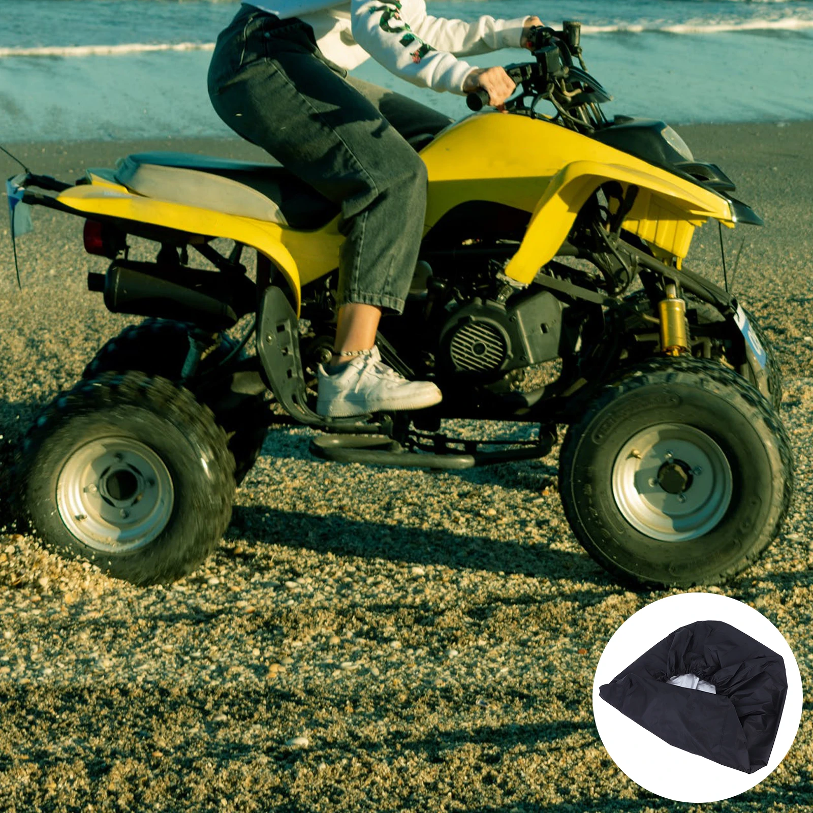 

Waterproof Lawn Tractor Cover Heavy Duty Protection Universal Mower Oxford Cloth Storage ATV UTV Scooter Motorcycle Winter