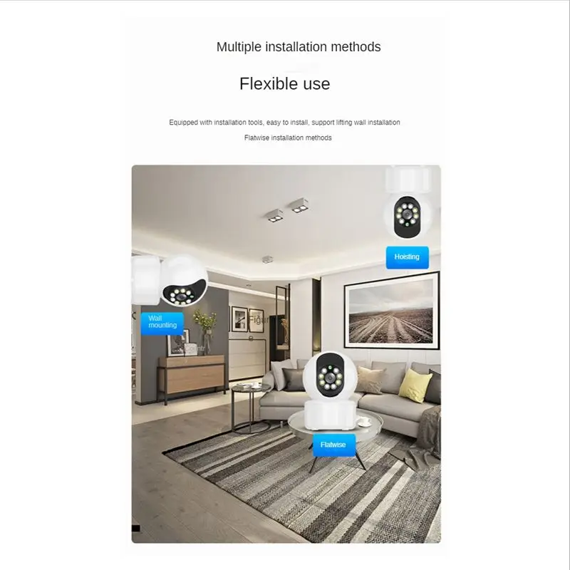 

(BAAY) 2-мегапиксельная Wi-Fi IP-камера, камера видеонаблюдения для дома, умная полноцветная HD-камера, беспроводной Wi-Fi монитор с двусторонней аудиосвязью, вилка стандарта США