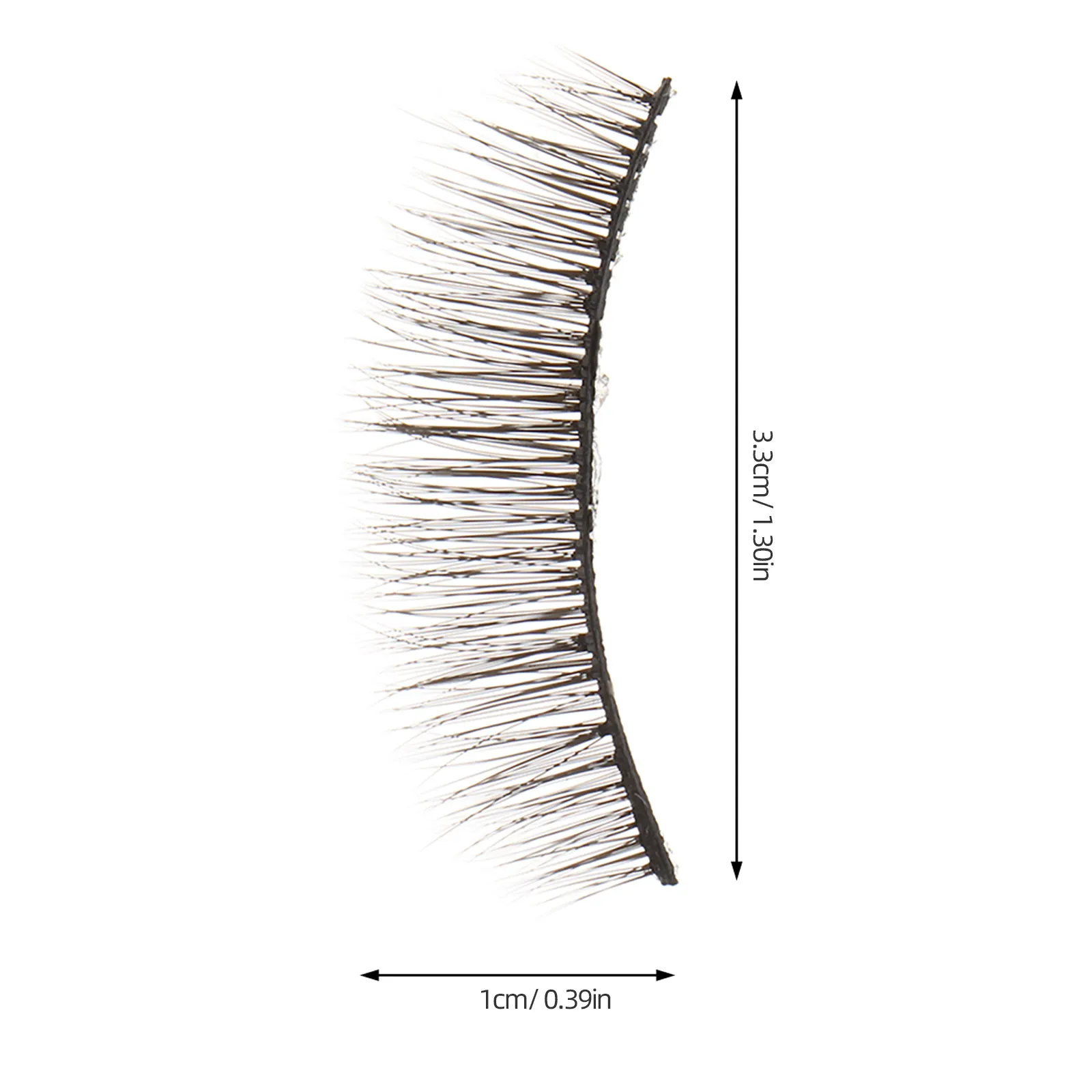 5Pairs Ultra Thin Manmade Fiber False Eyelashes Lightweight Comfortable Natural Eyelashes for Daytime Night Out Stage Makeup
