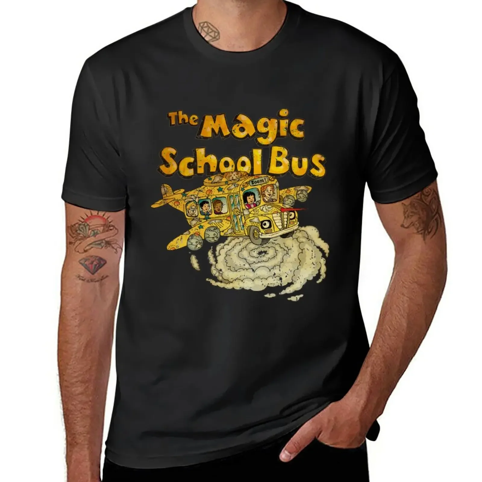 The Magic School Bus T-Shirt anime tops men clothing