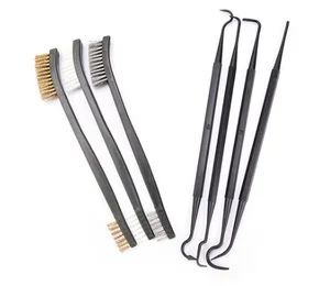 3/4/7pcs Outdoor Rifle Cleaning Kit 3pcs Brush 4pcs Pick Set Rifle Pistol Camping Accessories Rifle Cleaning Tool