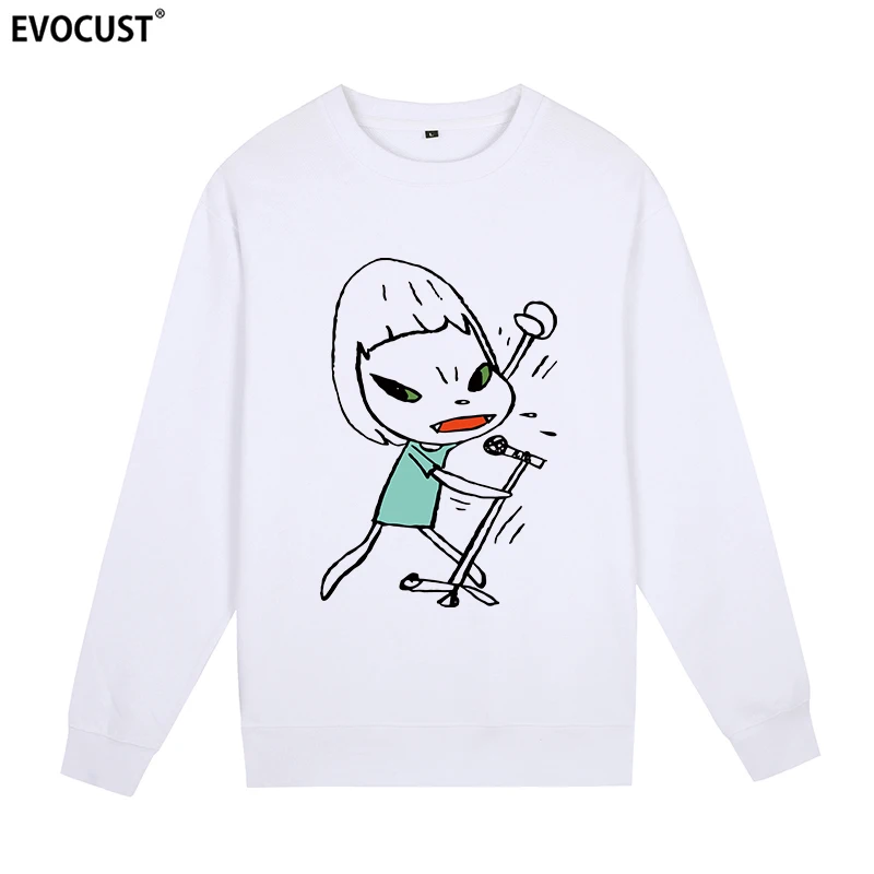 Yoshitomo Nara Japanese Anime Cartoon Sweatshirts Hoodies men women Skate unisex Combed Cotton