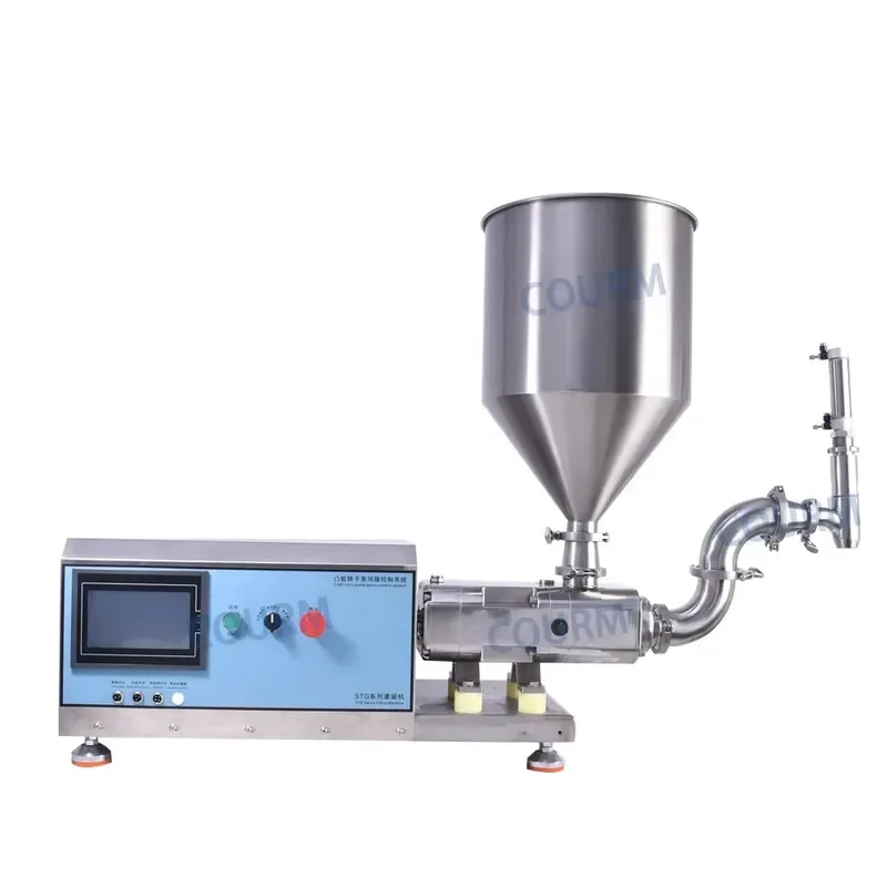 Automatic Round Cake Depositor Machine with Heated Mixer for Cream Ice Cream Coating Frosted Decorative Icing Attractive