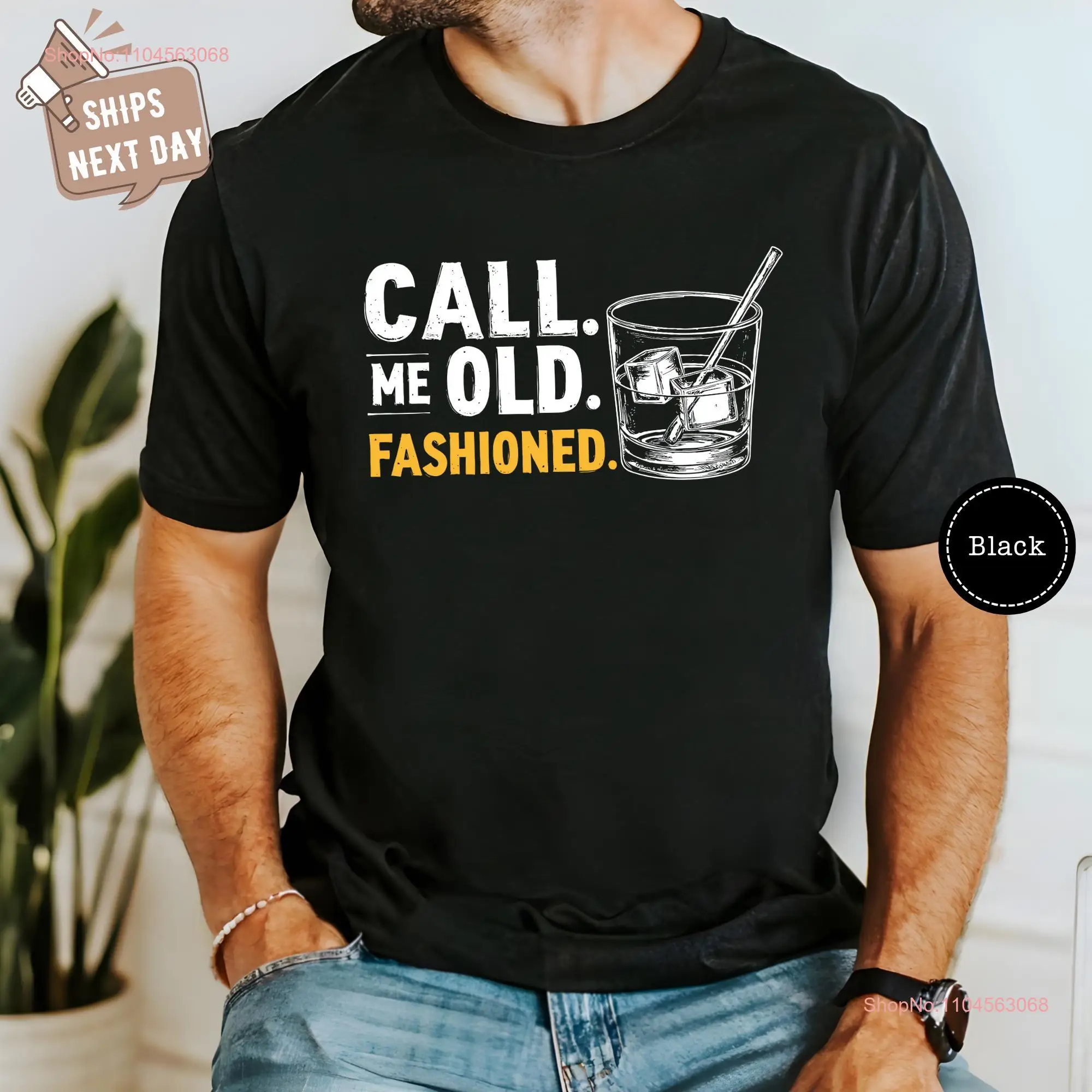 Noem me ouderwetse T-shirt grappige whisky voor mannen mode Bourbon vaders dag liefhebbers vader man lange of korte mouwen