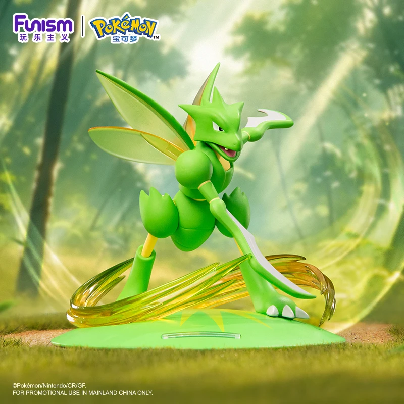 Funism Original Pokemon Action Figures Scyther Scizor Exquisite Anime Game Figure Collectible Cartoon Model Ornament Toy Gift