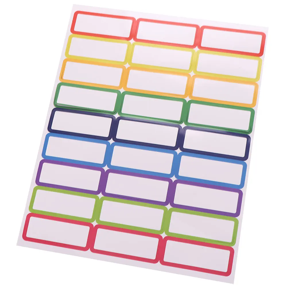 Placa de etiquetas apagáveis ​​e duráveis, 27 peças, nove cores, etiqueta magnética quadrada, quadro branco, conveniente e portátil