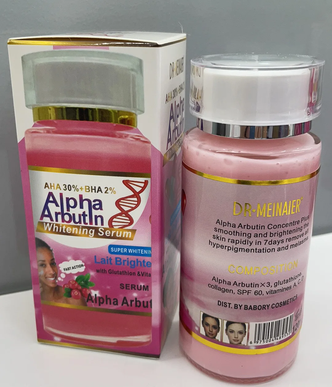 Alpha Arbutin Serum AHA 30%+ BHA 2%  Keeps Face Smooth Brightening Moisturizing Improving Dullness Dark Skin Beauty Care Cream