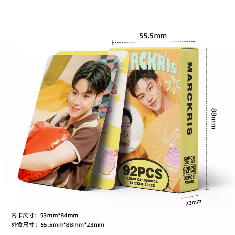 92 بطاقة صور صغيرة ذات طابع نجمي، بطاقات لاصقة صور فورية للمجلات، بطاقات LOMO مزدوجة الجوانب، بطاقات تهنئة