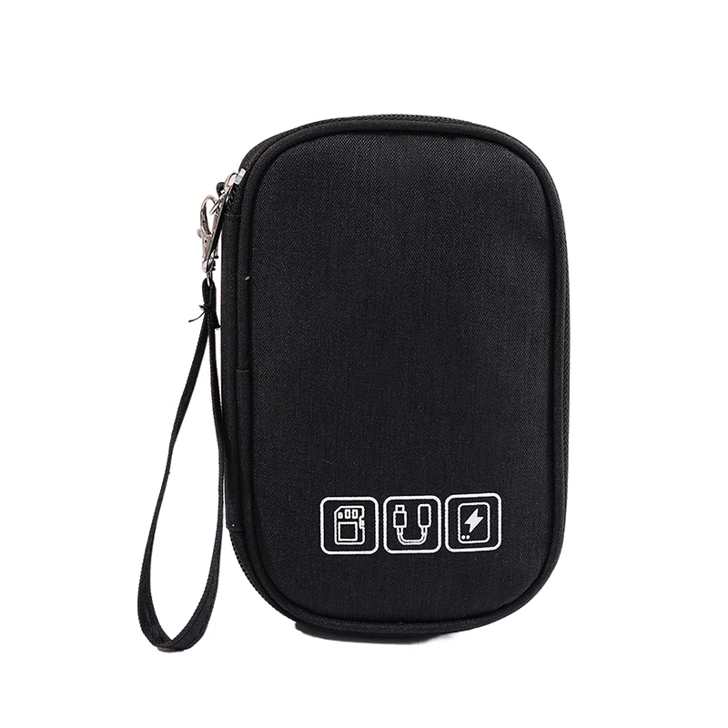 1PC Portable Cable Organizer Storage Bag For Power Bank Digital Cable Case Earphone Oxford Cloth Earphone Holder Case