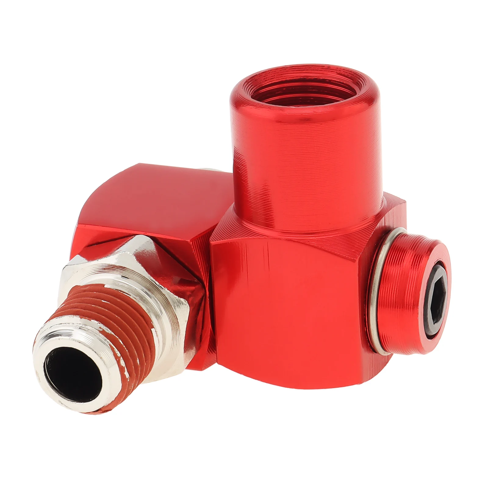 

1/4Inch NPT 360 Degree Swivel Air Hose Connector Industrial Air Fittings Portable Air Tool Adapter, Swivel Air Hose Connector