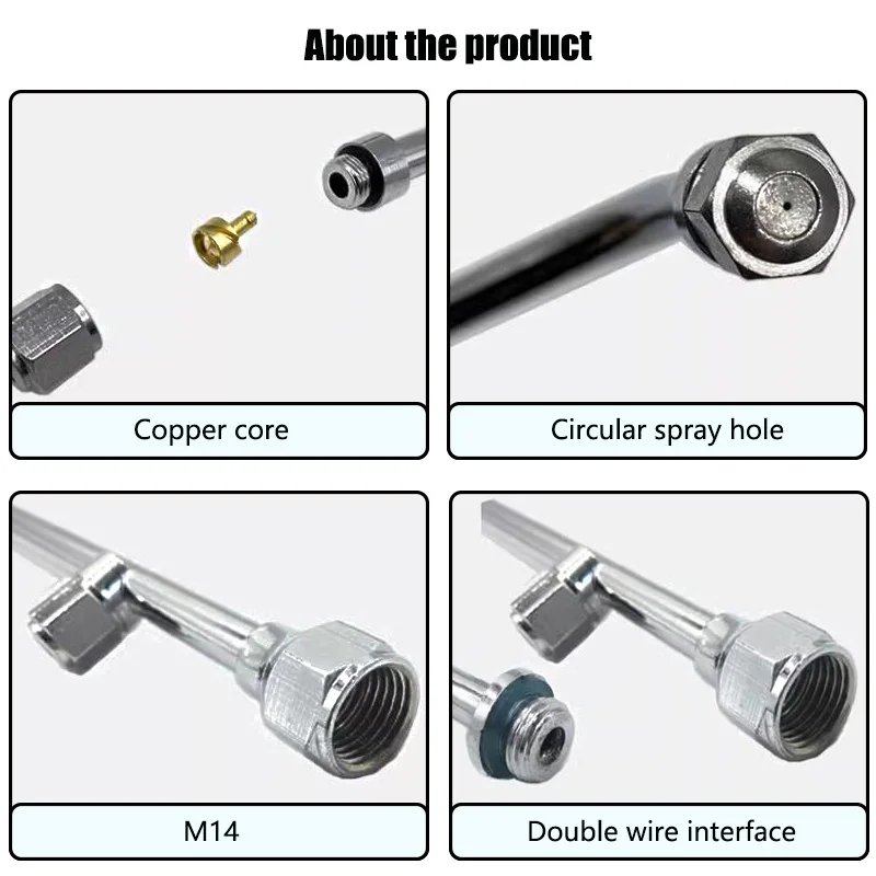 1 /2 / 3 /4 /5 Hole Electric Spray Nozzle Atomizing Stainless Steel Fan Nozzle Motorized Sprayer Nozzle for Agriculture