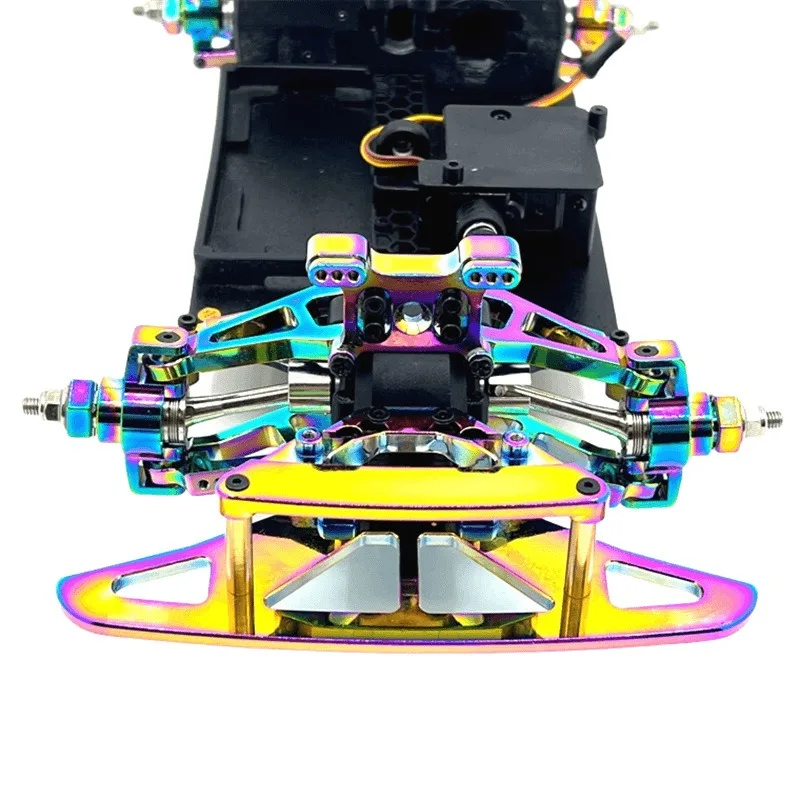 MJX Hyper Go 14304 14303 14302 14301 RC قطع غيار السيارات المعدنية كأس التوجيه العلوي السفلي سوينغ الذراع مجموعة صدمة برج قوس ترقية أجزاء #5