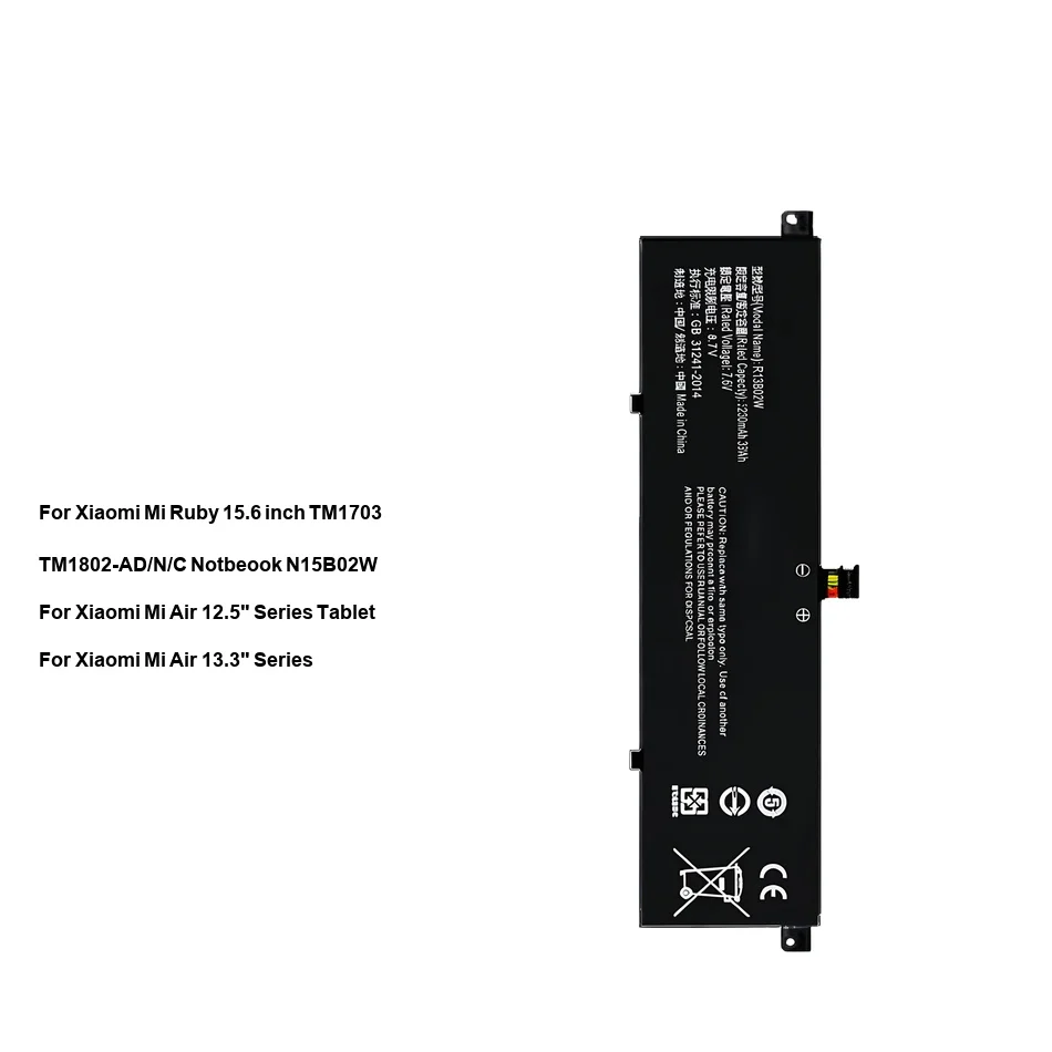 

Laptop Battery Long Lasting R13B01W R13B02W N15B02W N15B01W R10B01W 2600-5230mAh For Xiaomi MI 12.5" 13.3" Air Ruby