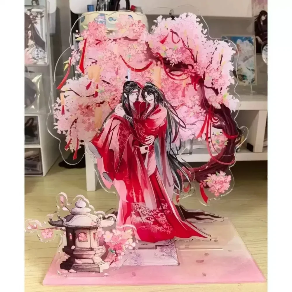15cm Acrylic Cartoon Sign Grandmaster of Demonic Cultivation Wei Wuxian Lan Wangji Two People Periphery Decoration Figurines