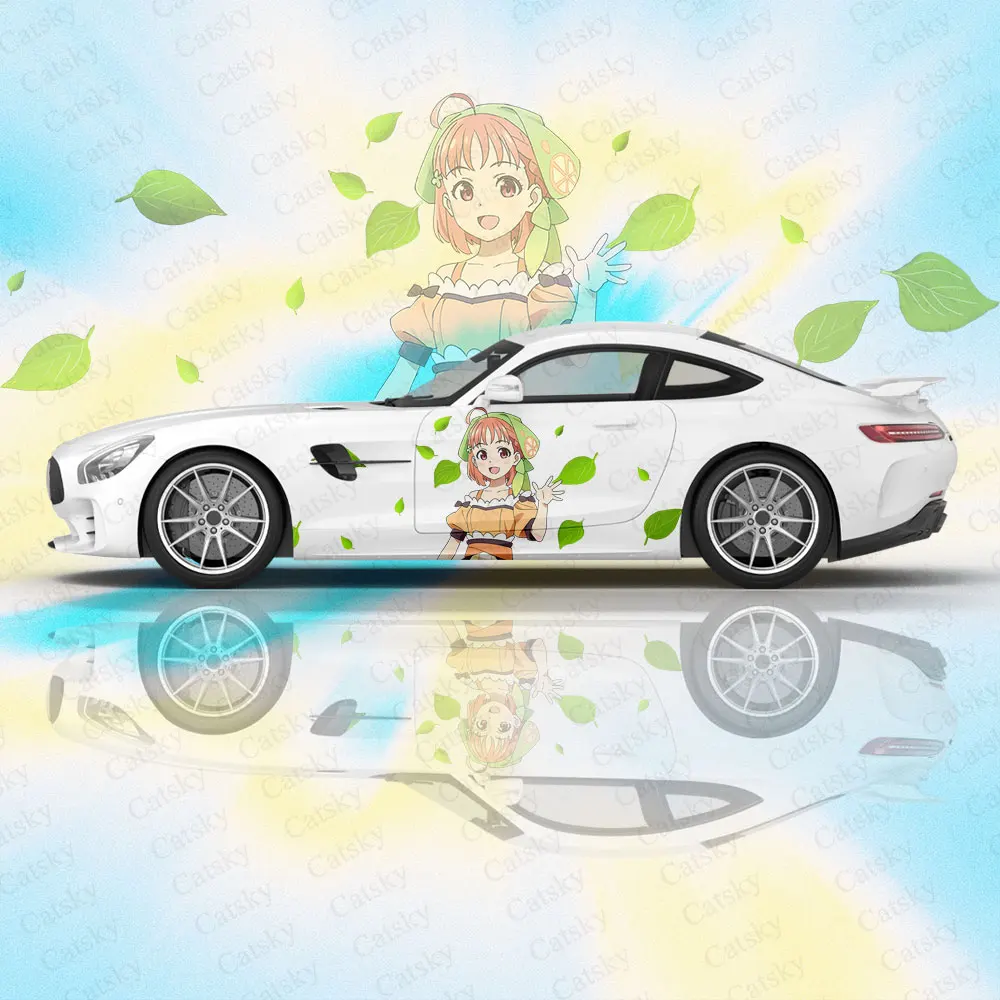 Chika Takami | Love Live! Cute Girl Car Body Sticker Anime Itasha Vinyl Car Side Decal Sticker Car Sticker Automotive Decor Film image 6