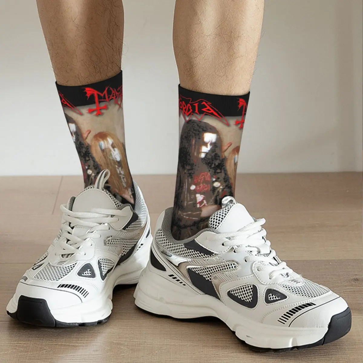 Fashion Socks Black Emperors Mayhem Morbid Accessories Comfortable Old School Black Metal Sport Socks All Seasons Best Gift Idea